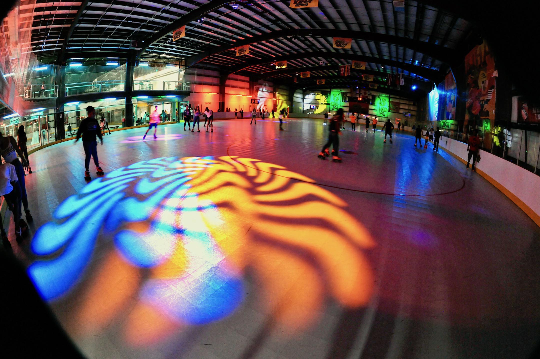 Public skate night at the rink